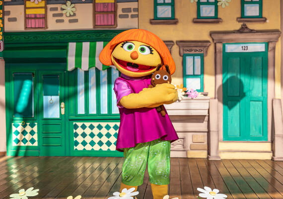 Julia sobre el escenario