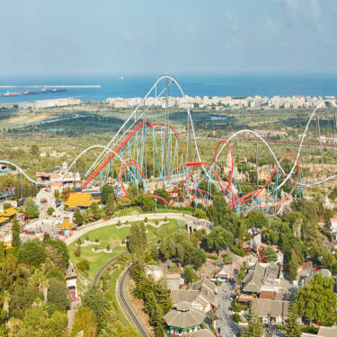 Imagen aérea de PortAventura World