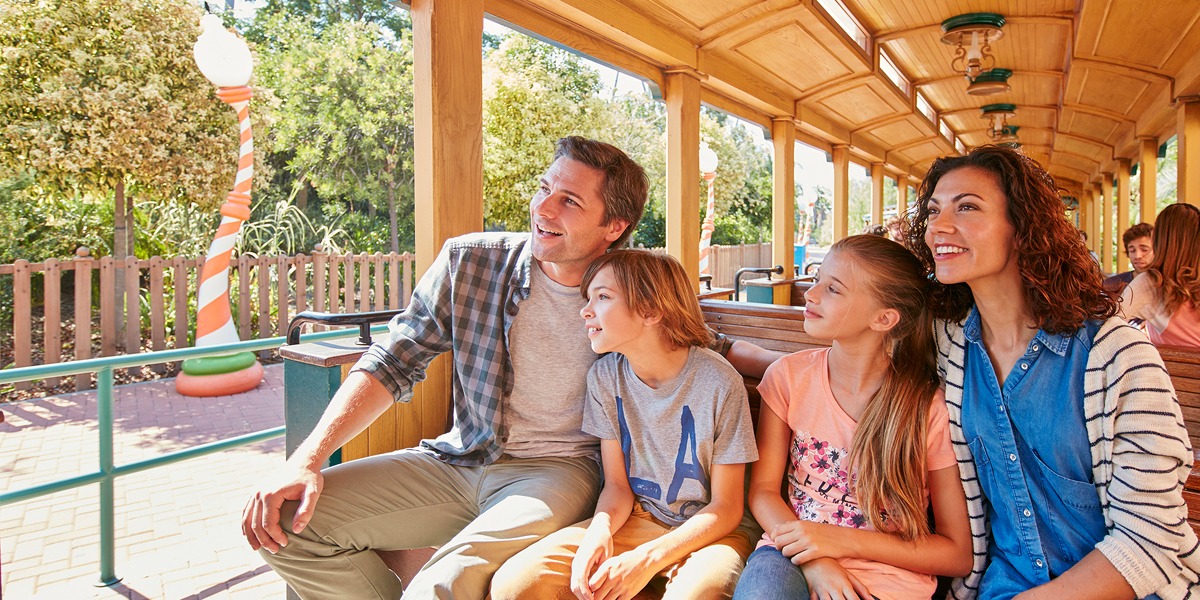 Familia en un tren